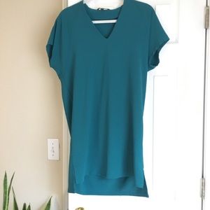 Teal, cap sleeve dress by felicity and coco